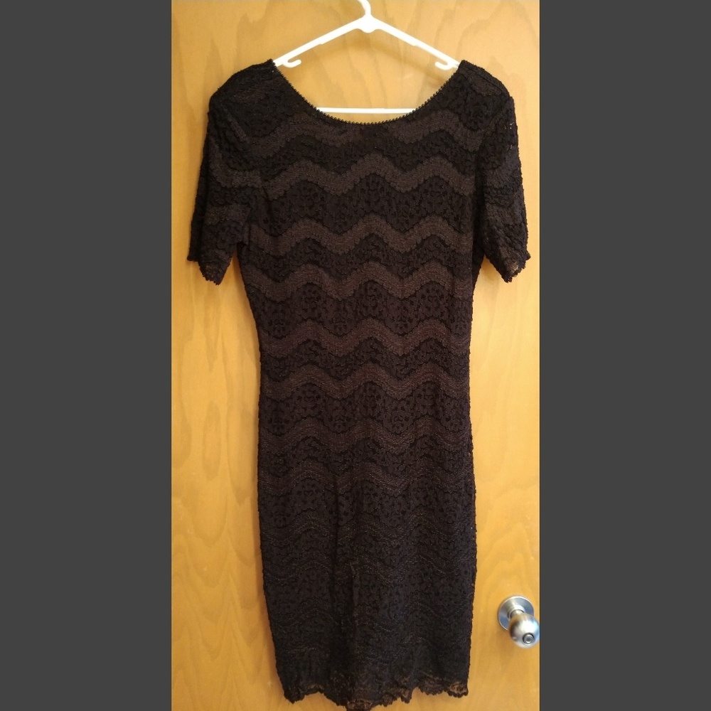 Vintage black dress.